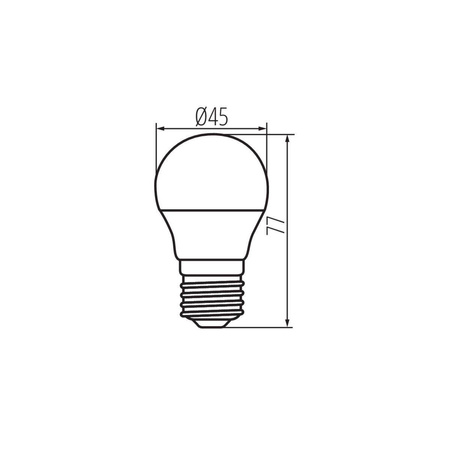 Kanlux żarówka LED G45 E27 4,9W l470lm 4000K 31310