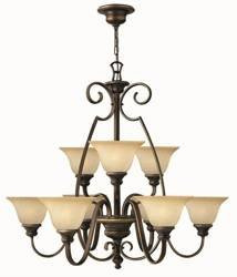 Elstead żyrandol / lampa wisząca Cello 9xE27 brązowa HK-CELLO9