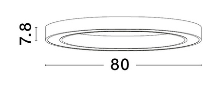 Luces Exclusivas lampa sufitowa LED Milpa ściemnialna Ø 80 cm 50W 2968lm 3000K IP20 czarna LE43278