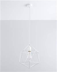 Sollux lampa wisząca Gaspare E27 biała SL.0290