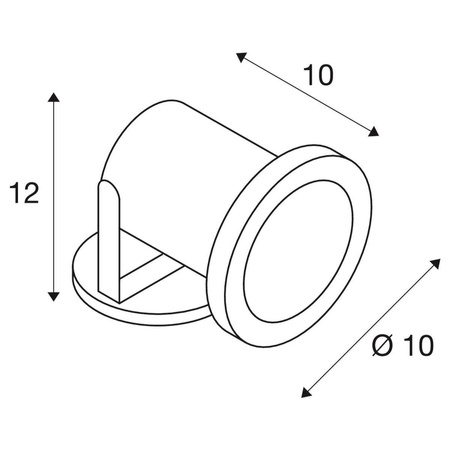 SLV reflektor dogruntowy Nautilus GX5.3 stalowy IP67 229090