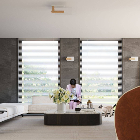 Sollux plafon Lappo 2xE27 drewniany SL.1095