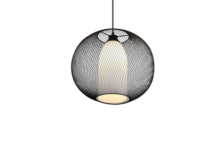Trio lampa wisząca Filo E27 czarna 313900132