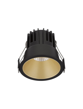 Luces Exclusivas oprawa sufitowa wpuszczana LED Aramiel Ø 8,4 cm 13W 1059lm 4000K IP20 czarno/złota LE65106