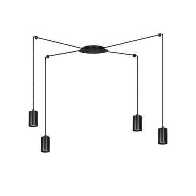 Emibig lampa wisząca Traker 4 4xGU10 czarna 524/4
