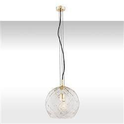 Argon lampa wisząca Oviedo E27 mosiężna 4201