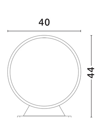 Luces Exclusivas lampa stojąca zewnętrzna LED Babasac 6W 405lm 3000K IP65 wys. 44 cm czarna LE73614