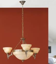 Eglo żyrandol / lampa wisząca Marbella 3 6xE14 złota 85857