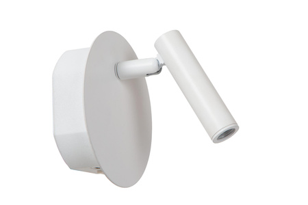 Lucide kinkiet Jolijn Ø 10,2 cm LED 1x2W 3000K zasilanie akumulatorowe z magnetycznym systemem montażu biały 77288/03/31