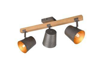 Trio plafon (reflektorki) Bell 3xE14 nikiel/drewniany 801900367