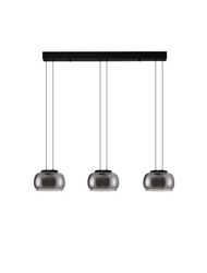 Luces Exclusivas lampa wisząca LED Huarmey ściemnialna 25W 1515lm 3000K IP20 czarno/szara LE44843