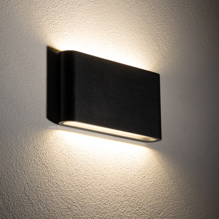 Nowodvorski kinkiet zewnętrzny Semi M 2x5W 500lm 3000K czarny 11364