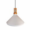 Step Into Design lampa wisząca Nordic Woody E27 biała/drewno ST-5097B