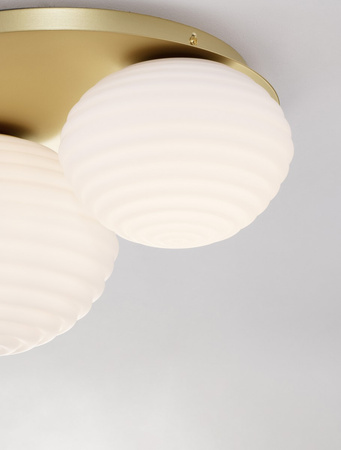 Luces Exclusivas lampa sufitowa LED Balaju Ø 45 cm E14 1x5W E27 1x12W IP20 złota LE43682