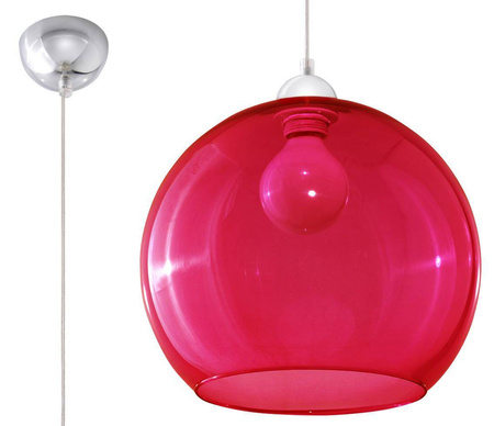 Sollux lampa wisząca Ball E27 czerwona SL.0253