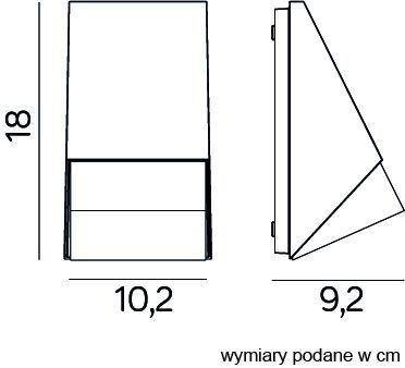 Su-ma kinkiet zewnętrzny Oli GU10 szary IP54 M1503