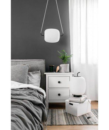 Ummo lampka biurkowa Epli ST E27 biało/czarna EPS122P1