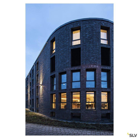 SLV kinkiet zewnętrzny LED Big Theo Wall 42W 4000lm 3000K antracytowy IP44 234505