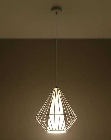 Sollux lampa wisząca Demi E27 biała SL.0297