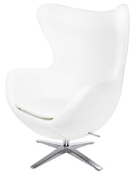 King Home Fotel EGG SZEROKI PU biały KH1501100116