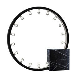 Milagro lampa podłogowa Cassiopeia 19xE14 (załączono) czarna/chrom MZ5034