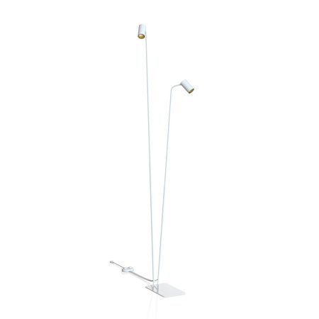 Nowodvorski lampa podłogowa Mono II 2xGU10 biało/złota 212cm 7715