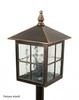 Su-ma lampa stojąca zewnętrzna Wenecja E27 czarna/patyna 156cm IP43 K 5002/1/KW
