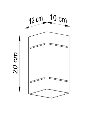Sollux kinkiet Blocco G9 szary SL.0479