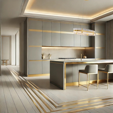 Luces Exclusivas lampa wisząca LED Mayo ściemnialna Ø 90 cm 45W 4402lm 3500K IP20 złota LE44227