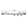 Kanlux girlanda GRL 10xE27 11m czarna IP44 35754