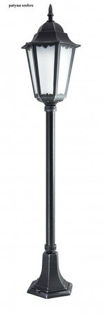 Su-ma lampa stojąca zewnętrzna Retro Classic II E27 czarna/patyna 115cm IP43 K 5002/2/H