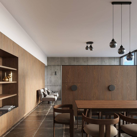 Sollux lampa wisząca Alino E27 czarna SL.1141