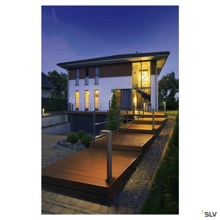 SLV lampa stojąca zewnętrzna Quadrasyl SL 75 GX53 szara 75cm IP44 232294