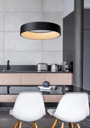 Lucide lampa wisząca Talowe LED Ø 60 cm 39W 3000K czarna 46400/42/30