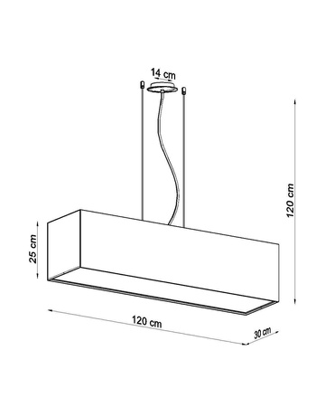 Sollux żyrandol / lampa wisząca Santa 120 5xE27 czarno/biała SL.0782