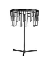 Luces Exclusivas lampa stołowa LED Huaraz ściemnialna Ø 40 cm 14W 953lm 3000K IP20 wys. 46 cm czarna LE44716