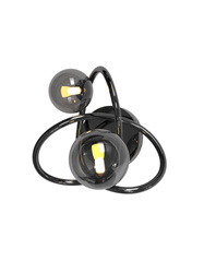 Aviano Lighting kinkiet LED Nancy G9 2x3,5W 780lm 3000K żarówki w zestawie czarny chrom 4014-205