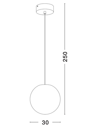Luces Exclusivas lampa wisząca zewnętrzna LED Celendin Ø 30 cm E14 1x5W IP65 czarna LE73762