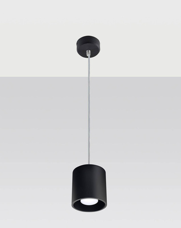 Sollux lampa wisząca Orbis 1 GU10 czarna SL.0051