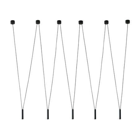 Orlicki Design lampa wisząca Viva V 5xG9 czarna OR84337