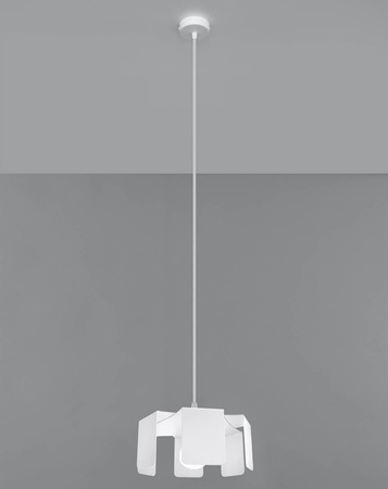 Sollux lampa wisząca Tulip E27 biała SL.0666