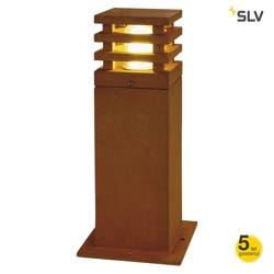 SLV lampa stojąca zewnętrzna Rusty Square 40 E27 rdzawa 40cm IP55 229420