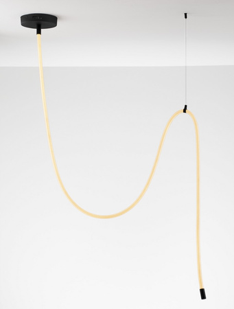 Luces Exclusivas lampa wisząca LED Cura 33W 2499lm 3000K IP20 czarna LE44260