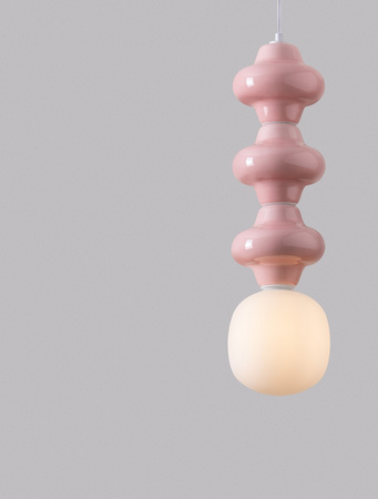 Luces Exclusivas lampa wisząca LED Vilrosa Ø 18 cm E14 1x5W IP20 różowa LE44568