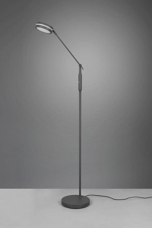 Trio lampa podłogowa LED Franklin 6W 650lm 2700/3200/4000K antracytowa ściemnialna 133cm 426510142