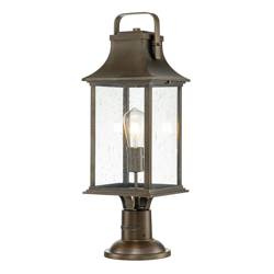 Quintiesse lampa stojąca zewnętrzna Grant E27 brązowa 64,8cm IP44 QN-GRANT3-L-BU