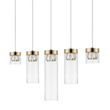 Zuma Line lampa wisząca Gem 5xG9 złota P0389-05E-F7AC