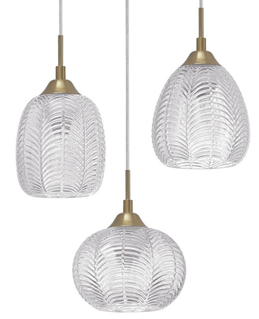 Luces Exclusivas lampa wisząca Alcala 3xE27 złota LE41857