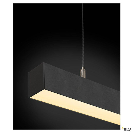 SLV lampa wisząca LED Q-Line Dali Single 47W 3700lm 3000K ściemnialna czarna 1001309
