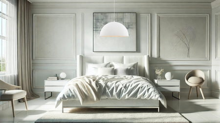 Luces Exclusivas lampa wisząca LED Navirta Ø 60 cm E27 1x12W IP20 biała LE45339